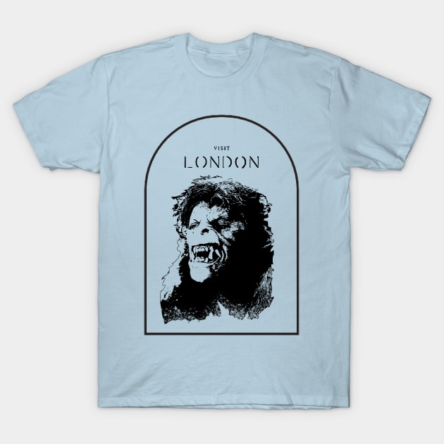 American werewolf in London tribute T-Shirt by Jldigitalcreations